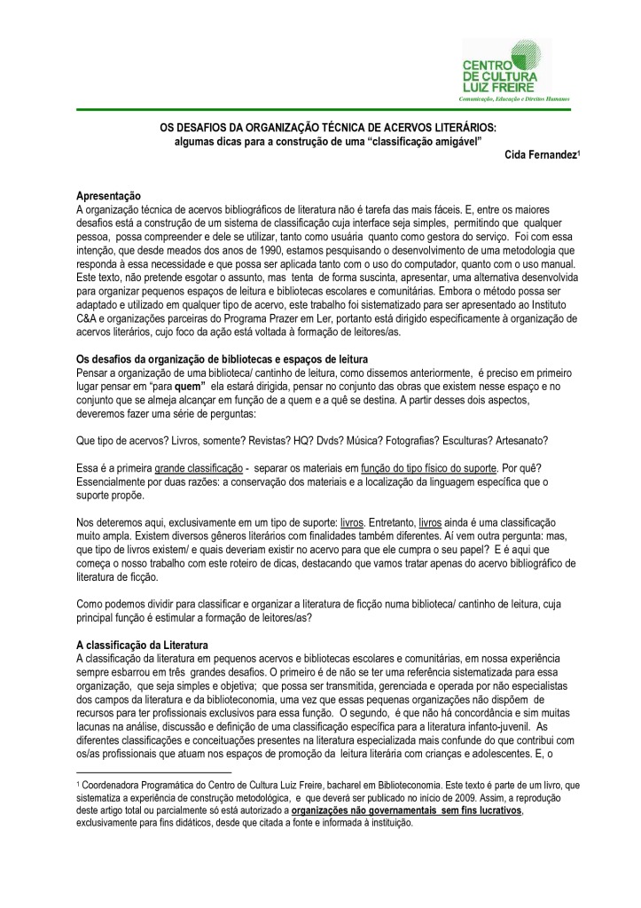 thumbnail of Lei0008 – Desafios da organizaçao técnica de acervos literários