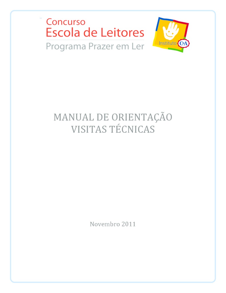 thumbnail of Lei0046 – Manual Visitas Tecnicas – Concurso Escola de Leitores 2011