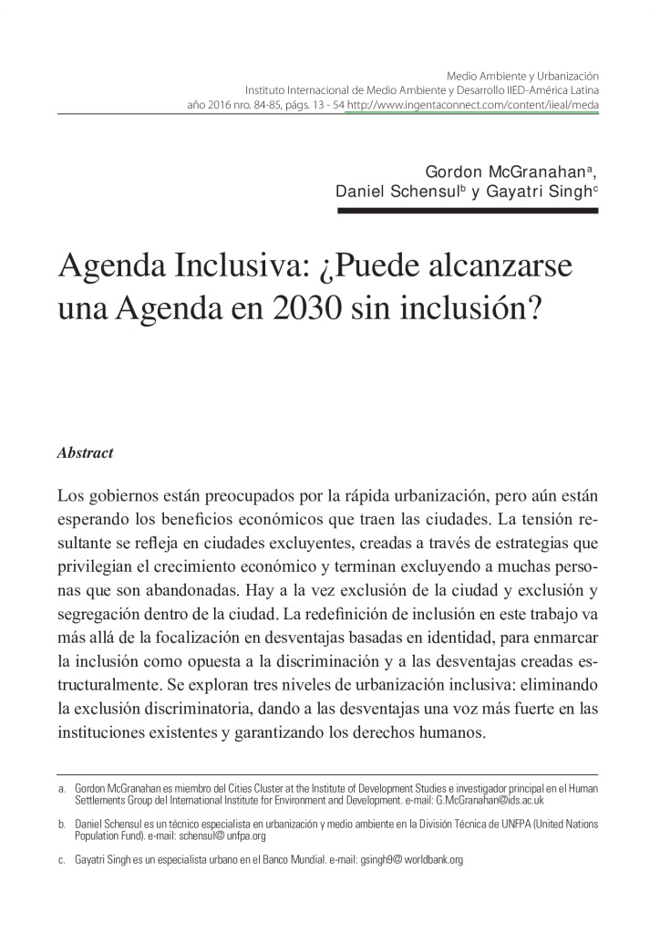 thumbnail of 7 Urbanização Inclusiva e Agenda 2030