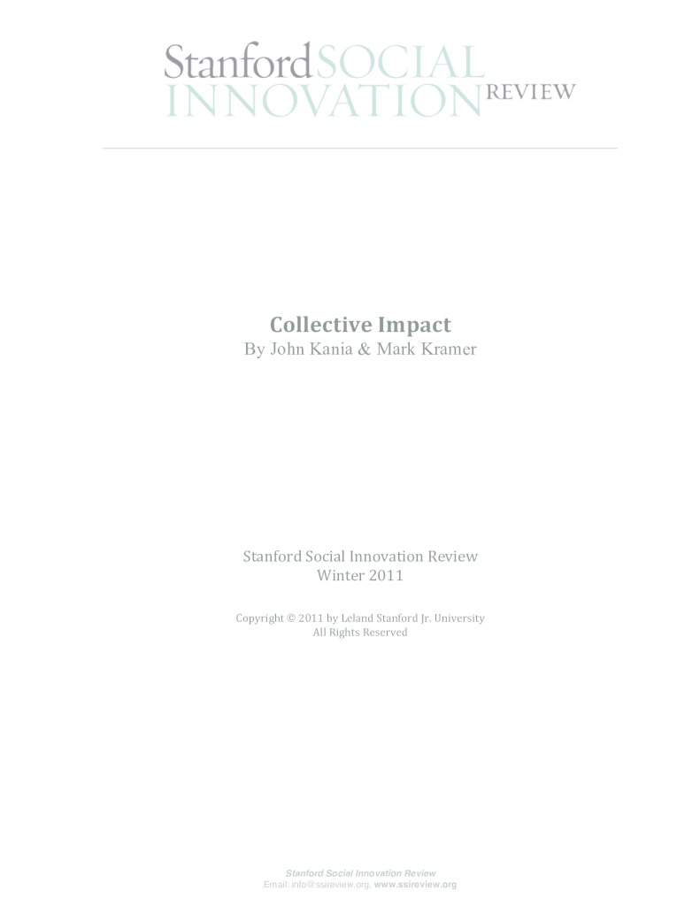 thumbnail of Stanford Social Innovation Review_Collective Impact