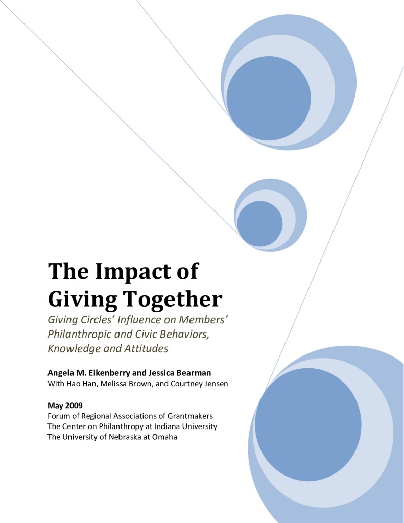 thumbnail of The Impact of Giving Together_report