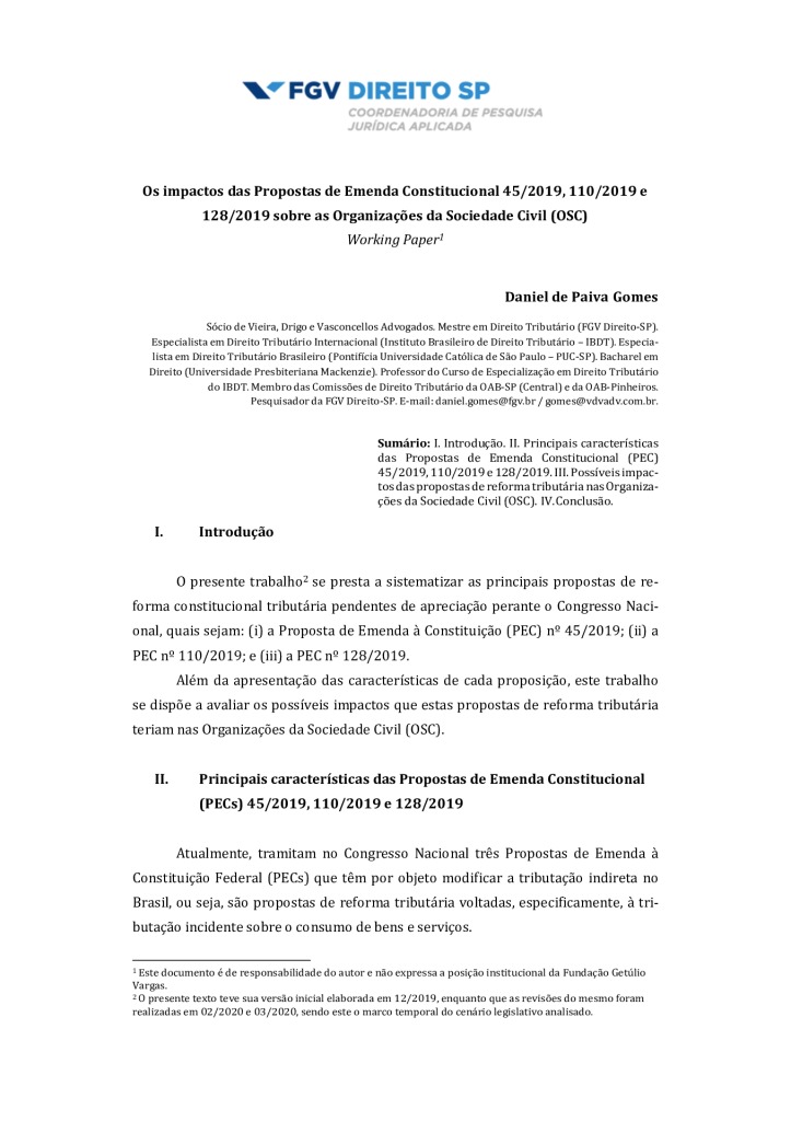 thumbnail of Working paper_Os impactos das Propostas de Emenda Constitucional sobre as OSC