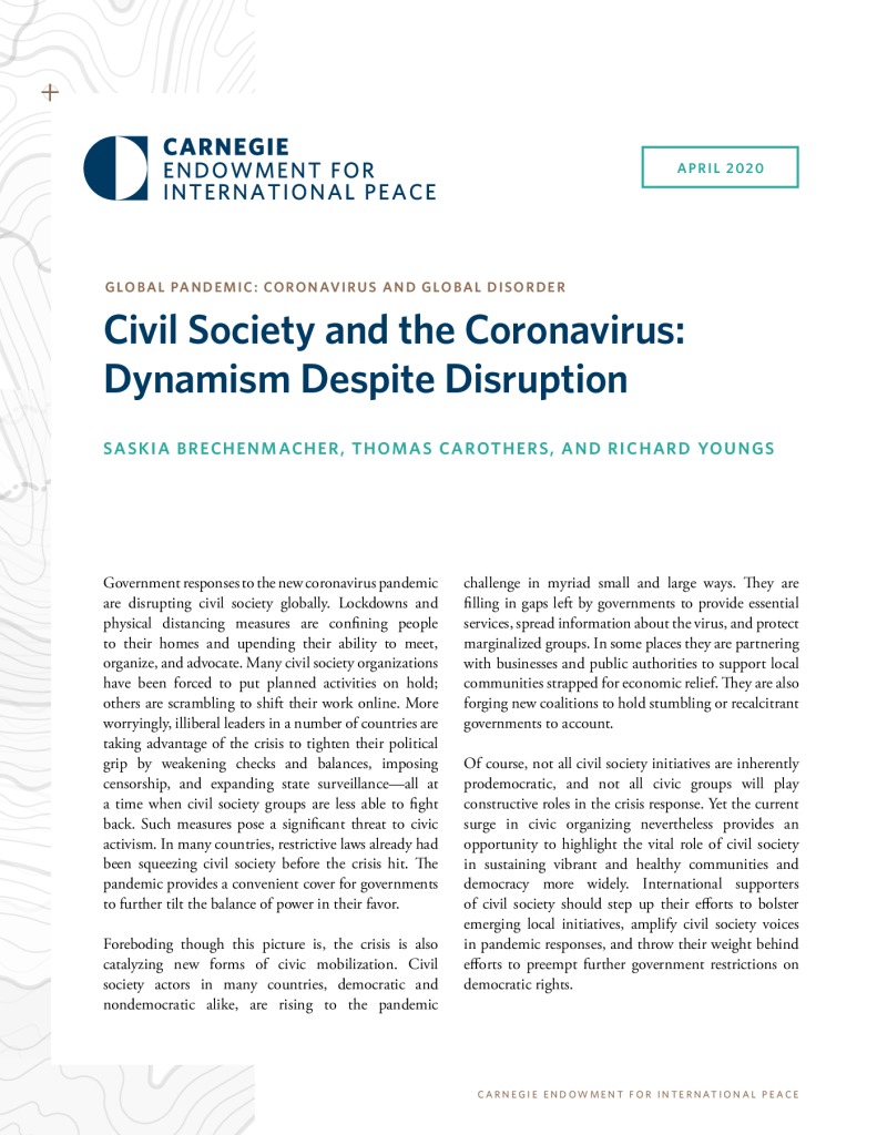 thumbnail of ID_23 Civil Society and the Coronavirus