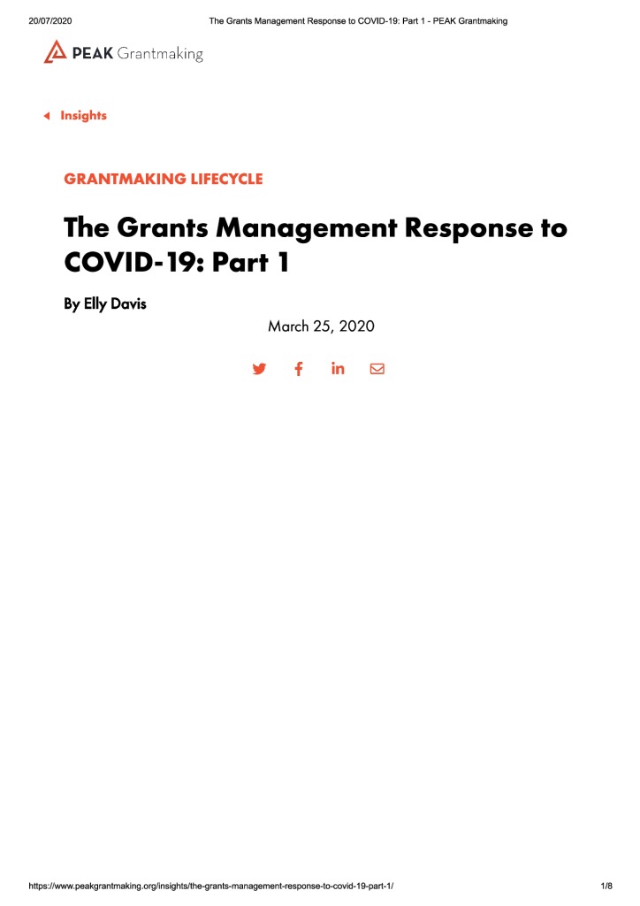 thumbnail of ID_30 The Grants Management Response to COVID-19 – Part 1