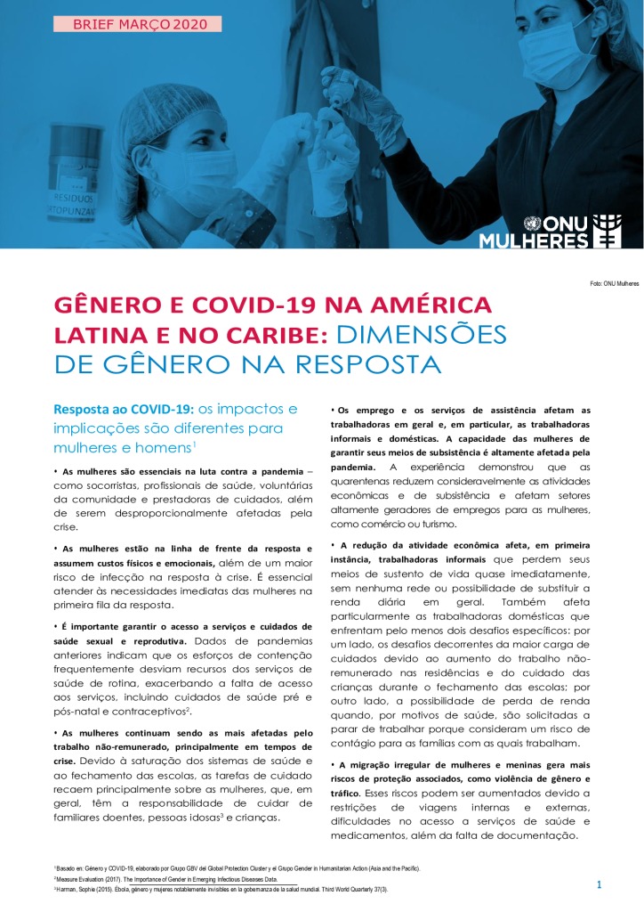 thumbnail of ID_51 Gênero e Covid-19 na América Latina e no Caribe – dimensões de gênero na resposta