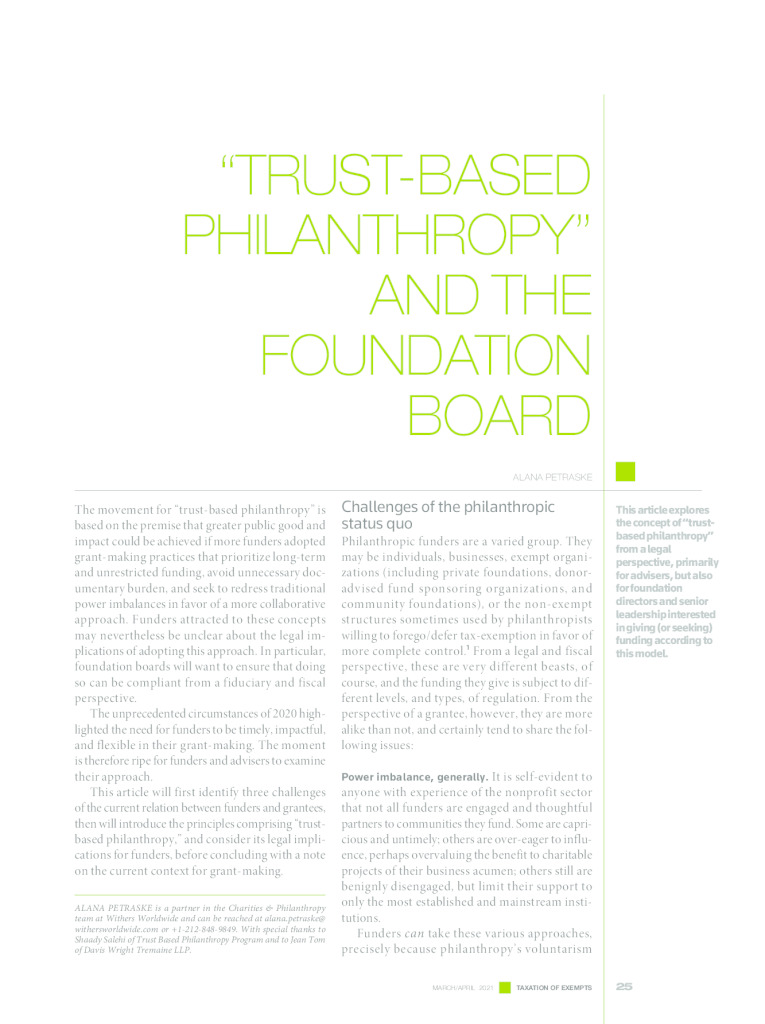 thumbnail of ID_89_Trust-Based+Philanthropy_+and+Foundation+Boards+-+Taxation+of+Exempts
